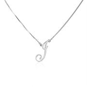 Collana Con Iniziale Personalizzata Regalo Per Damigella D'Onore In Argento Sterling