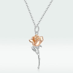 Collana Con Fiore Di Rosa Regalo Di Compleanno