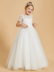 Delizia In Tulle Abiti Da Damigella Con Bottoni Decorativi