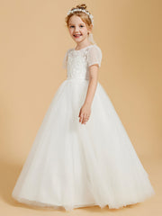 Delizia In Tulle Abiti Da Damigella Con Bottoni Decorativi