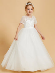 Delizia In Tulle Abiti Da Damigella Con Bottoni Decorativi