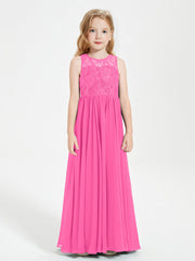 Abiti Damigella Junior Lunghi Top In Pizzo Trasparente Azalea