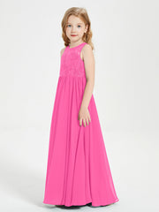 Abiti Damigella Junior Lunghi Top In Pizzo Trasparente Azalea