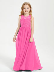 Abiti Damigella Junior Lunghi Top In Pizzo Trasparente Azalea