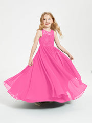 Abiti Damigella Junior Lunghi Top In Pizzo Trasparente Azalea