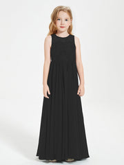 Abiti Damigella Junior Lunghi Top In Pizzo Trasparente Nero