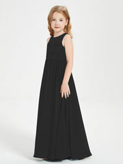 Abiti Damigella Junior Lunghi Top In Pizzo Trasparente Nero