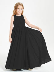Abiti Damigella Junior Lunghi Top In Pizzo Trasparente Nero