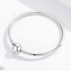 Bracciale Rigido A Stella In Argento Sterling
