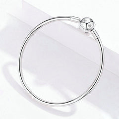 Bracciale Rigido A Stella In Argento Sterling