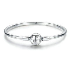Bracciale Rigido A Stella In Argento Sterling