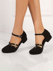 Scarpe Da Ballo Da Donna Con Tacco Cubano Indoor