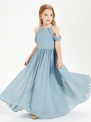 Abito Da Damigella Junior Sogno Con Spalle Scoperte Azzurro Polvere