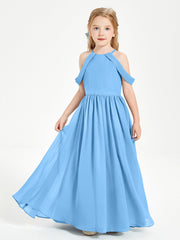 Abito Da Damigella Junior Sogno Con Spalle Scoperte Blu
