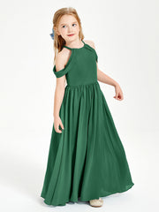 Abito Da Damigella Junior Sogno Con Spalle Scoperte Verde Scuro
