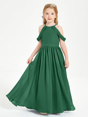 Abito Da Damigella Junior Sogno Con Spalle Scoperte Verde Scuro