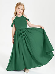 Abito Da Damigella Junior Sogno Con Spalle Scoperte Verde Scuro