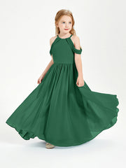 Abito Da Damigella Junior Sogno Con Spalle Scoperte Verde Scuro