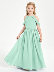 Abito Da Damigella Junior Sogno Con Spalle Scoperte Verde Menta