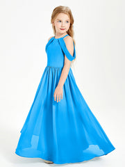 Abito Da Damigella Junior Sogno Con Spalle Scoperte Blu Oceano