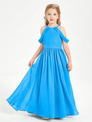 Abito Da Damigella Junior Sogno Con Spalle Scoperte Blu Oceano