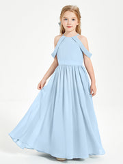 Abito Da Damigella Junior Sogno Con Spalle Scoperte Blu Cielo