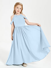 Abito Da Damigella Junior Sogno Con Spalle Scoperte Blu Cielo