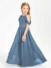 Abito Da Damigella Junior Sogno Con Spalle Scoperte Blu Ardesia